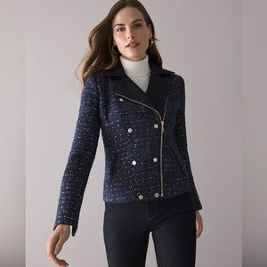 WHBM Motorcycle Jacket Gone Glam